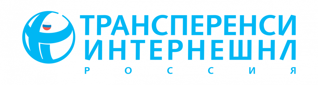 Логотип Трансперенси Интернешнл — Россия, белый фон